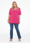 T-shirt coupe évasée dolce - rose