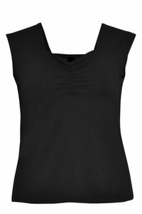 Singlet wide straps VISCOSE - black - #3