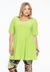 Tunic wide bot short sl. dolce - bright green