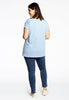 T-shirt cap sleeves COTTON - light blue - #3