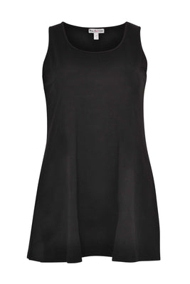 Singlet flare COTTON - black  - #4