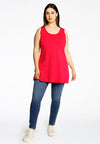 Singlet flare COTTON - red 