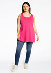 Singlet flare COTTON - pink