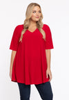 Tunique swing manche courte dolce - Rouge
