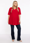 Tunique swing manche courte dolce - Rouge