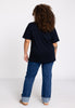 T-shirt wide COTTON - blue - #3