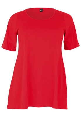 Tunic flare COTTON - red  - #4