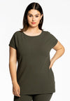 T-Shirt wide DIAGONAL - green