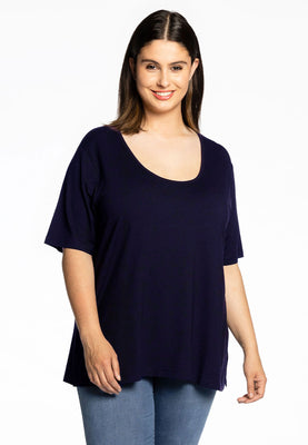 T-shirt A-line VISCOSE - blue - #1