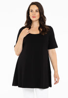 Tunic wide bottom COTTON - black - #1