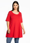 Tunique wide bottom cotton - Rouge