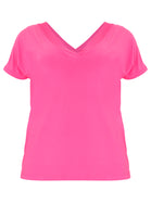 T-shirt v-neck DOLCE - pink - #4