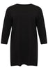 Tunic wide COTTON - black - #4