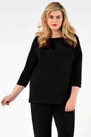 Shirt wide 3/4 sleeve DOLCE - black - #1