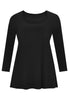 Tunic long sleeve flare DOLCE - black  - #4