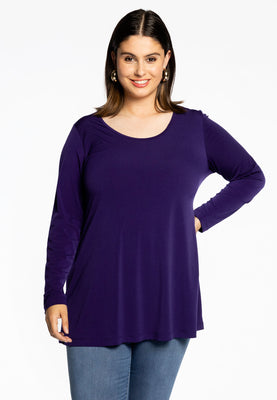 Tunic long sleeve flare DOLCE - purple  - #1