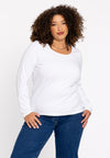 Tunic tight fit COTTON - white 