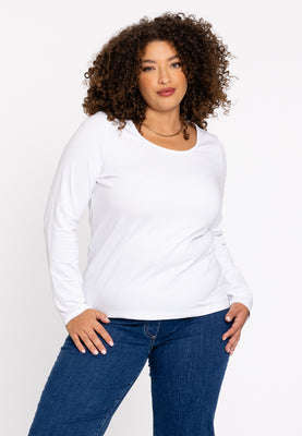 Tunic tight fit COTTON - white  - #1