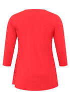 Tunic flare fit buttons COTTON - red - #5