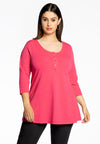 Tunic flare fit buttons COTTON - pink