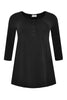 Tunic flare fit buttons COTTON - black  - #4