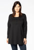 Tunic  flare buttons COTTON - black 