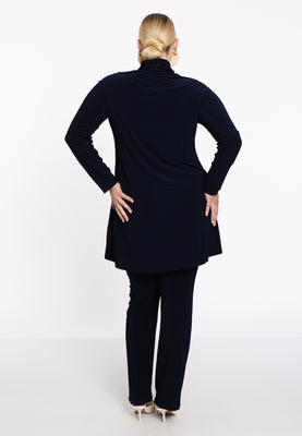 Tunic with col wide bottom - blue - #3