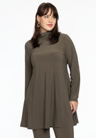 Tunic with col wide bottom - light green - #1