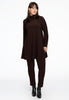 Tunic with col wide bottom - brown - #2