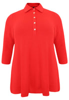 Tunic flare DIAGONAL - red - #4