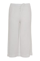 Cropped trousers waist cord LINEN - white - #3