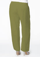 Trousers waist cord LINEN - green - #2