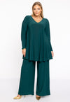 Pantalon extra large dolce - vert foncé
