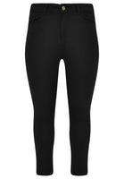 Jeans 7/8 leg zipper - black  - #4