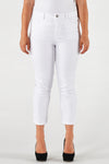 Cropped capri jeans white - white 