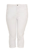 Cropped capri jeans white - white  - #4