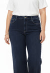 Jeans 5 pockets wide leg - Indigo foncé