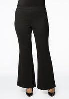 Boot-cut pants INTERLOCK - black - #1