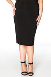 Skirt stretch VISCOSE - black