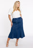 Skirt slim flared Denim - indigo - #4