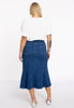 Skirt slim flared Denim - indigo - #2