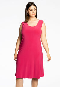 Dress sleeveless wide DOLCE - pink - #1