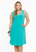 Dress sleeveless wide DOLCE - turquoise - #1