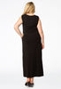 Maxi dress v-neck VISCOSE - black - #3