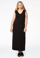 Maxi dress v-neck VISCOSE - black - #2