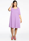 Dress A-line COTTON - light purple