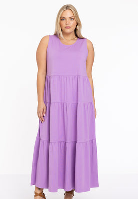 Dress puckering COTTON - light purple - #1