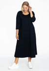 Robe longue a-ligne cotton - bleu