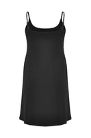 Slip dress elastic waist VISCOSE - black  - #3