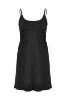 Slip dress elastic waist VISCOSE - black  - #4